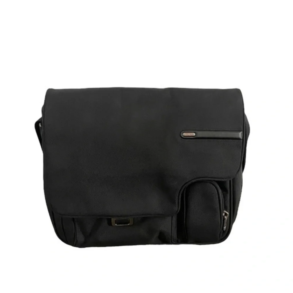 Tumi Alpha Black Messenger Laptop Work‎ Travel Bag